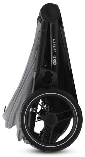 Cărucior de copii combinat 2 în 1 KINDERKRAFT NEA 2 Platinum grey