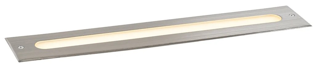 Spot modern pentru sol din oțel 50 cm inclusiv LED IP65 - Eline