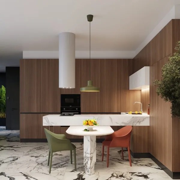 Lustră pe cablu Sollux SL.1705 BILO 1xE27/15W/230V d. 35 cm verde