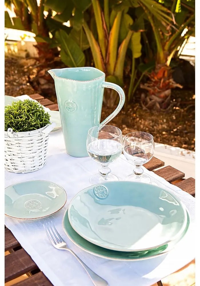 Farfurie din gresie ceramică Costa Nova, ⌀ 16 cm, turcoaz