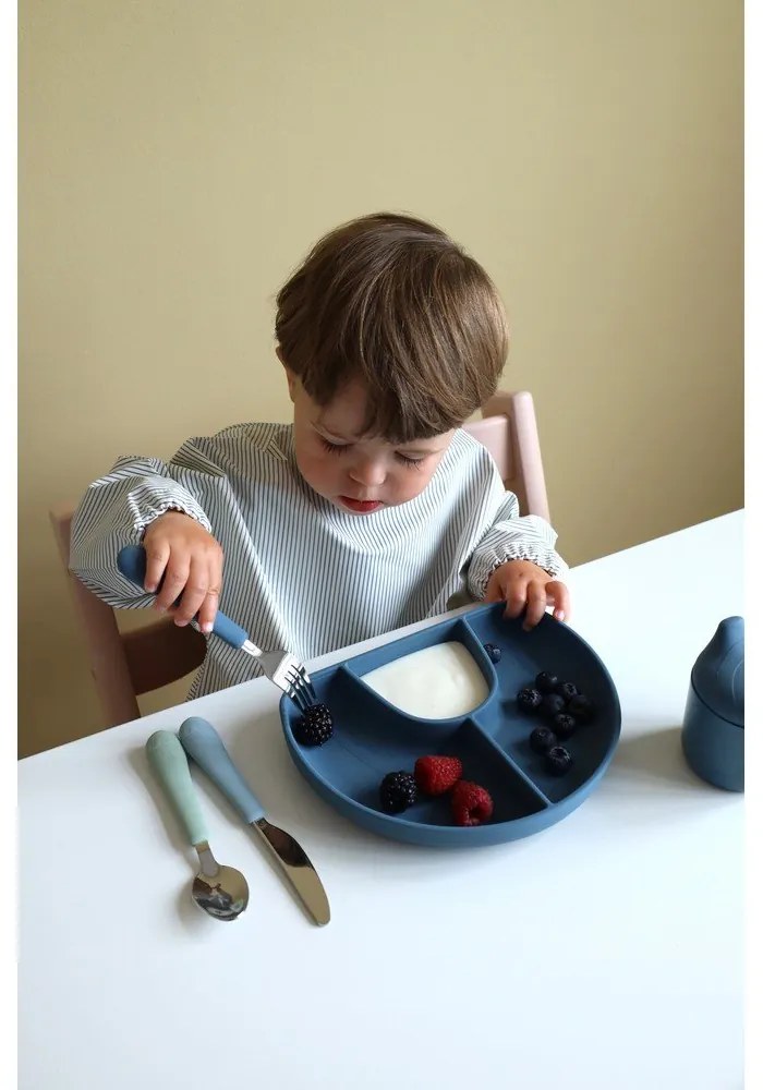 Tacâmuri pentru copii, verde/albastru din silicon 3 buc. Ocean Mix – Cam Cam Copenhagen