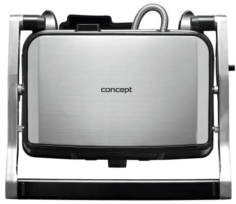 Grătar de contact Concept ge2005 1500W/230V oțel inoxidabil/negru
