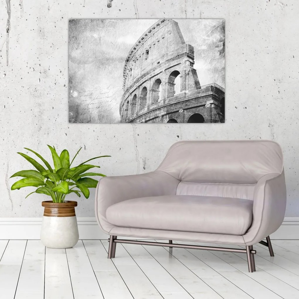 Tablou - Carte poștală de epocă a orașului N⁰1 (90x60 cm)