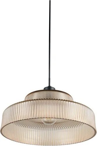 Lustră chihlimbar cu abajur din sticlă ø 35 cm Abella – Reality