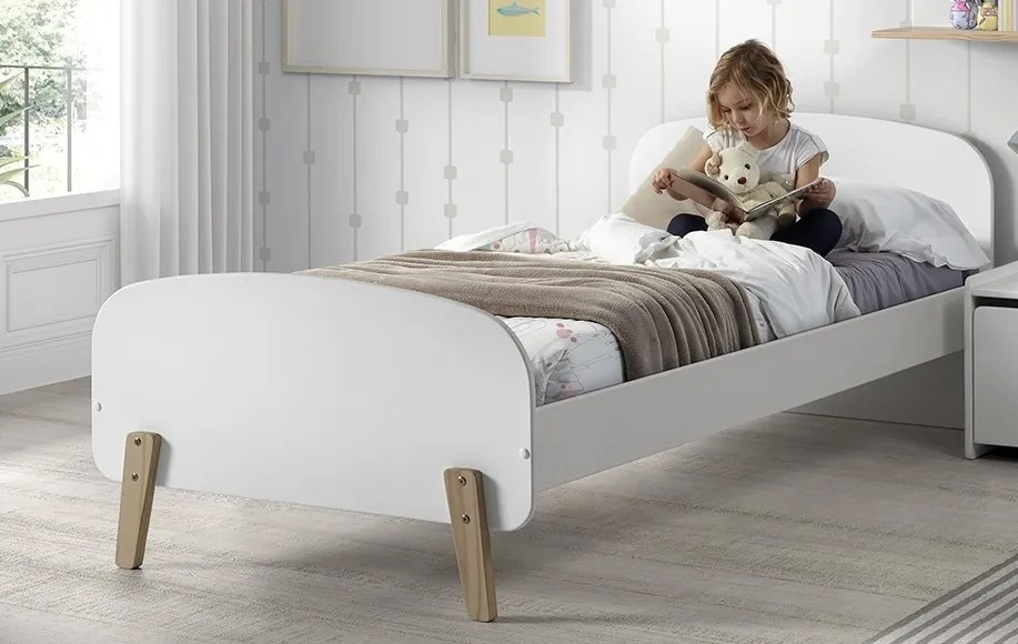 Set KIDDY format dintr-un Pat copii (90x200) cu sertar și birou.