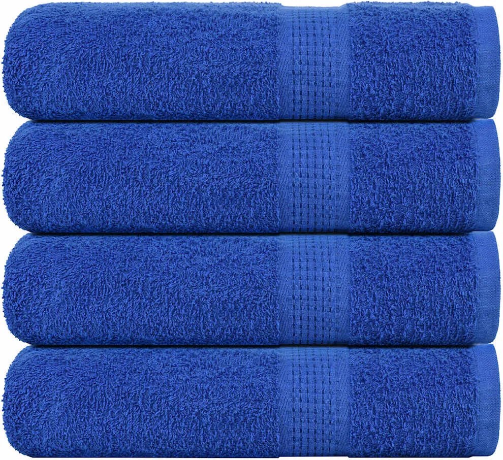 vidaXL Prosoape de duș, FROGN, 4 buc., albastru, 70x140 cm, 360 g/m²