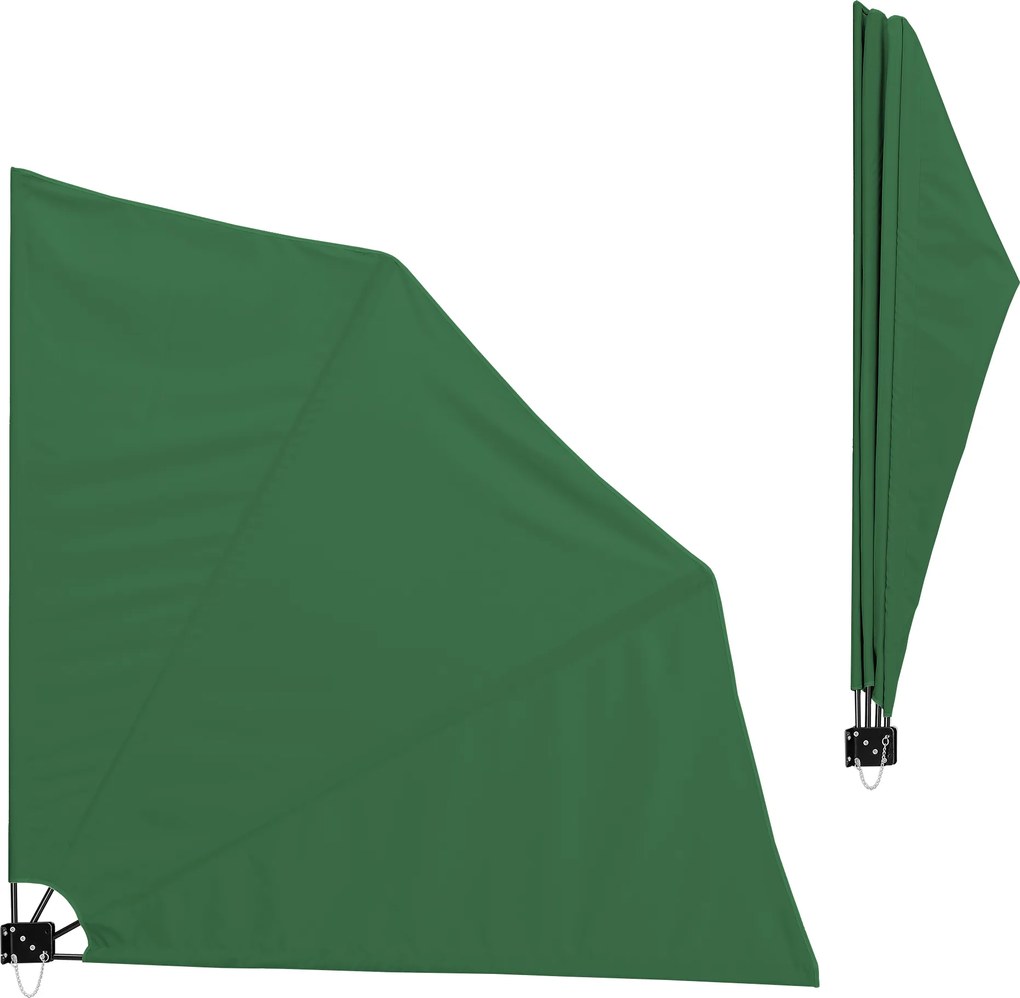 [casa.pro]® Umbrela de soare montabila pe perete - Paravan solar de perete verde