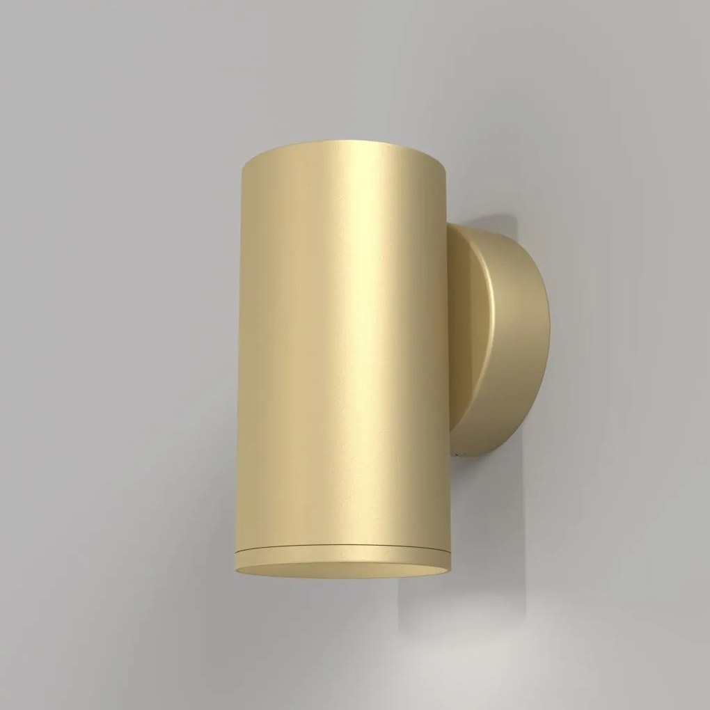 Aplica de perete design tehnic Focus S auriu mat