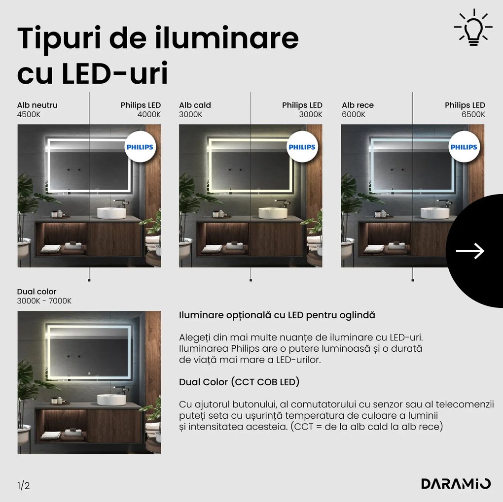 Oglindă cu LED F2