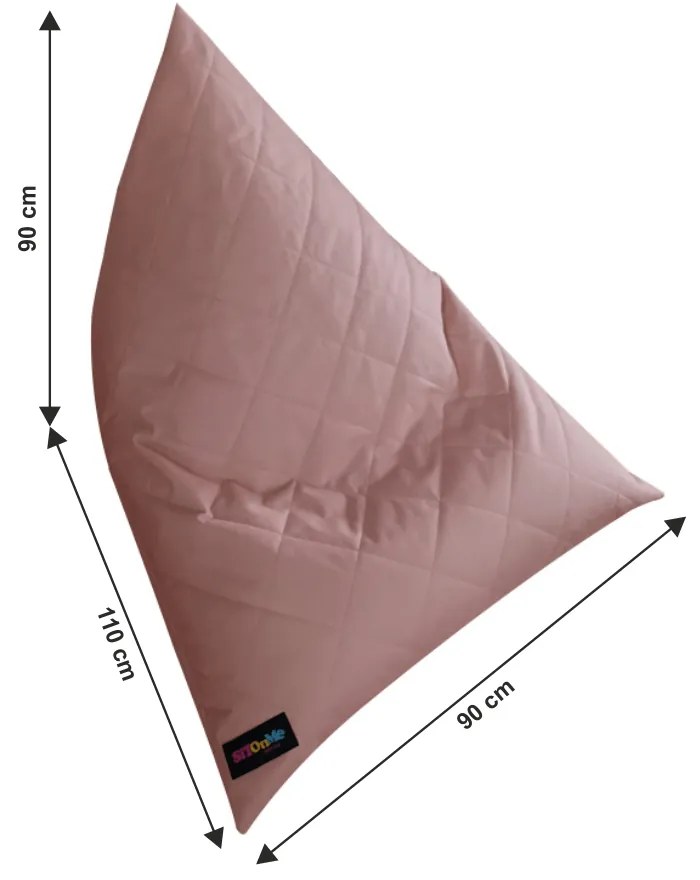 Fotoliu tip sac, material textil roz deschis, VETOK