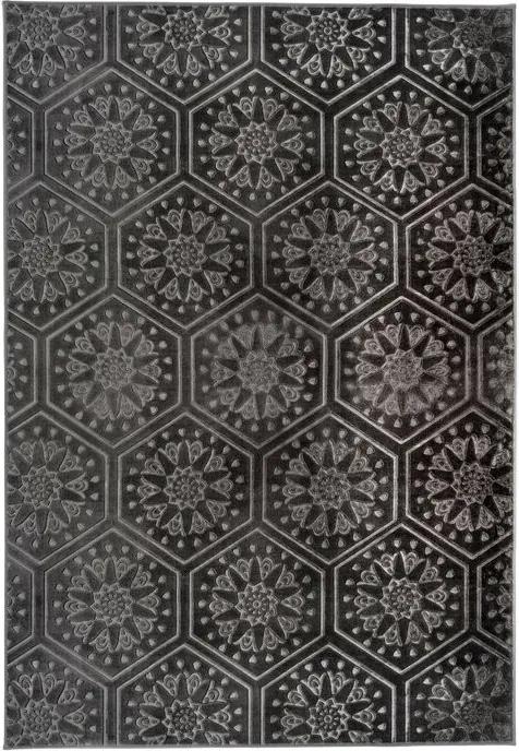 Covor Monroe negru, 200 cm x 290 cm
