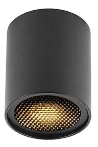 Spot de design negru montat la suprafață GU10 50mm - Tubo Honey