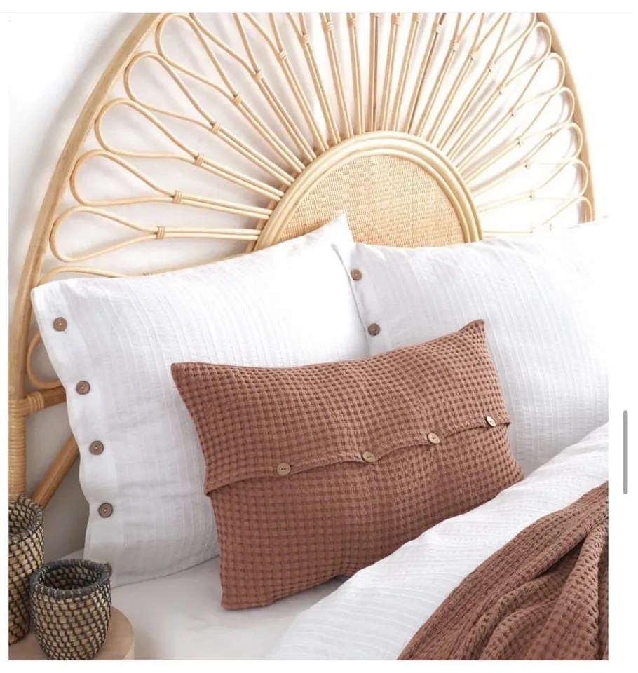 Lenjerie de pat albă din bumbac ranforcé pentru pat de o persoană 140x200 cm Como Striped – Mila Home Luxury