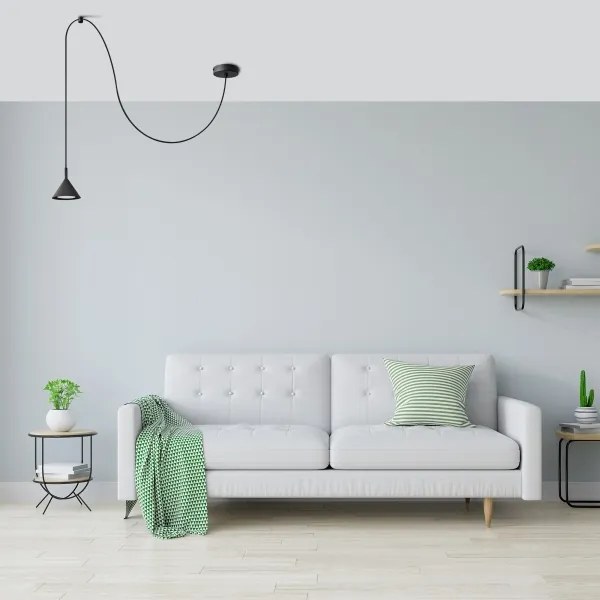 Lustră pe cablu ETNA 1xGX53/15W/230V negru