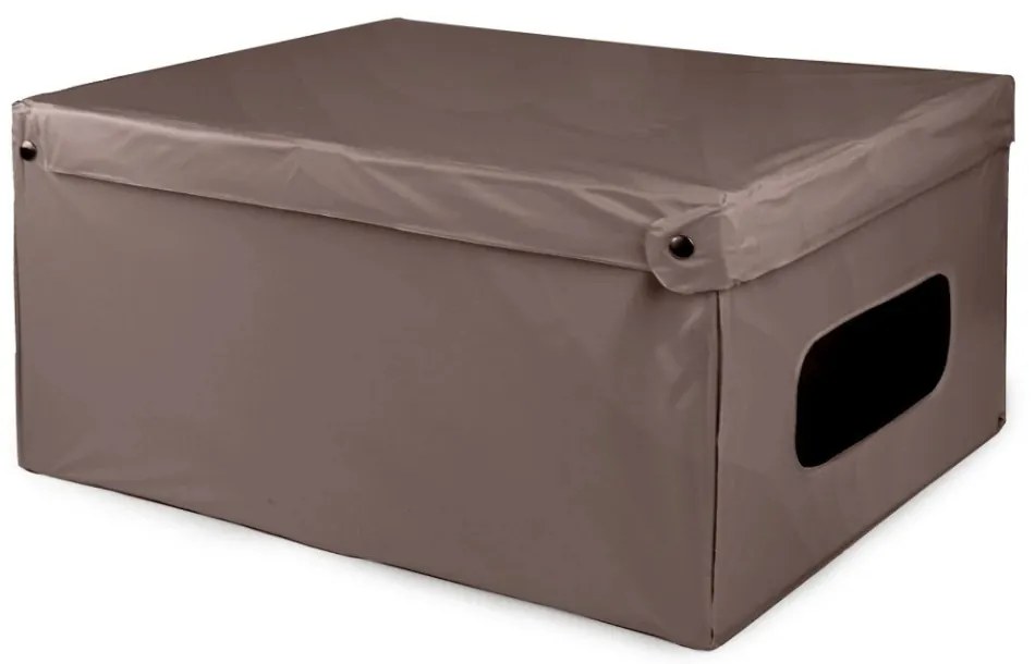 Compactor Cutie de depozitare pliabilă cu capac SMART, 50 x 40 x 25 cm, taupe, S
