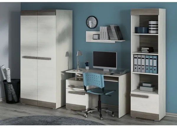 Raft de perete SARPA 23x92 cm alb