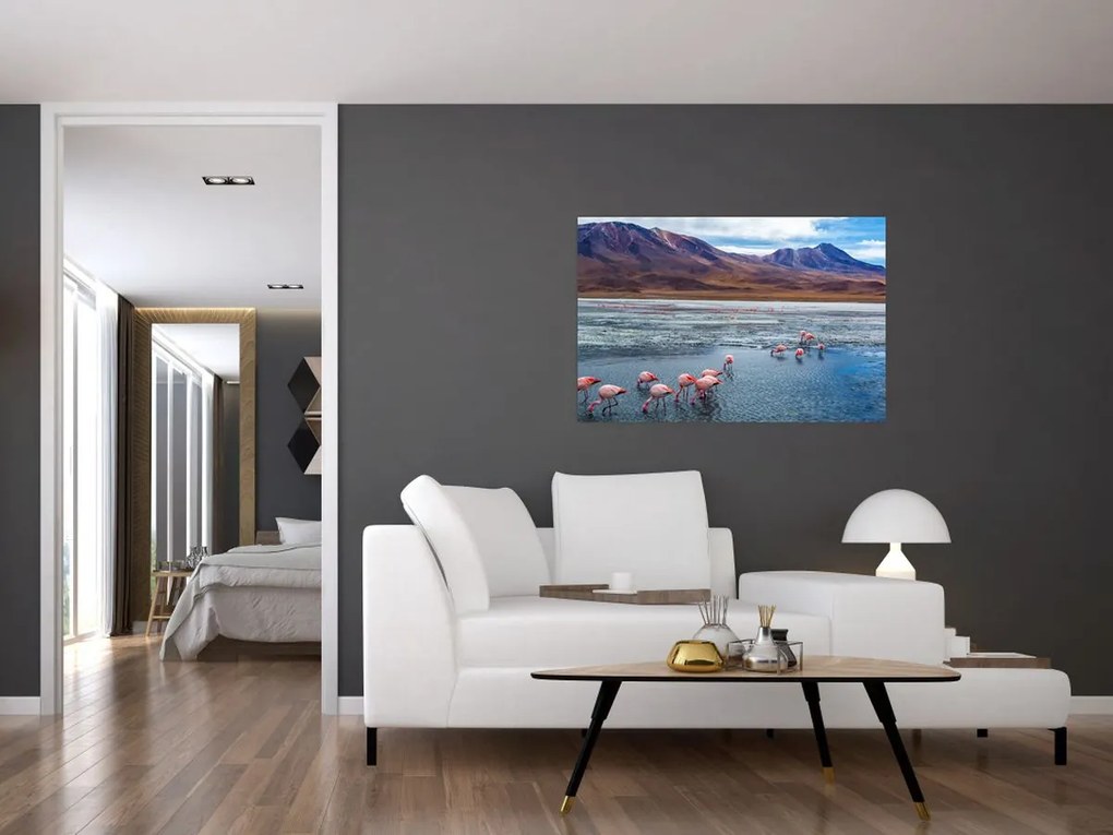 Tablou - Flamingo (90x60 cm)