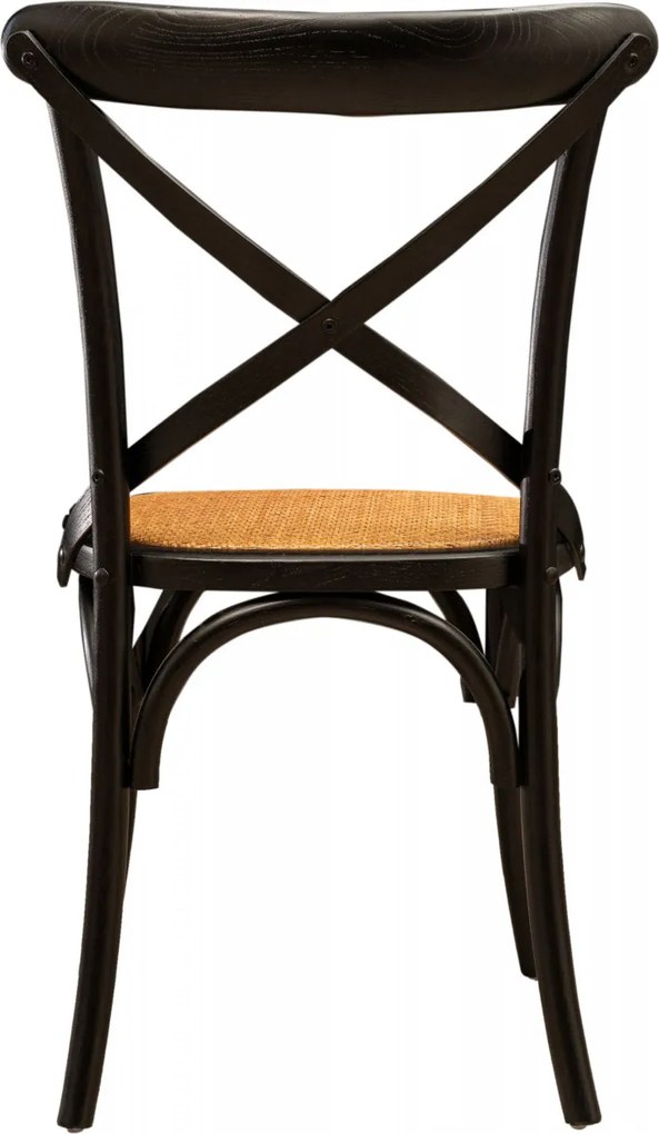 Scaun Thonet din lemn masiv si sezut din ratan