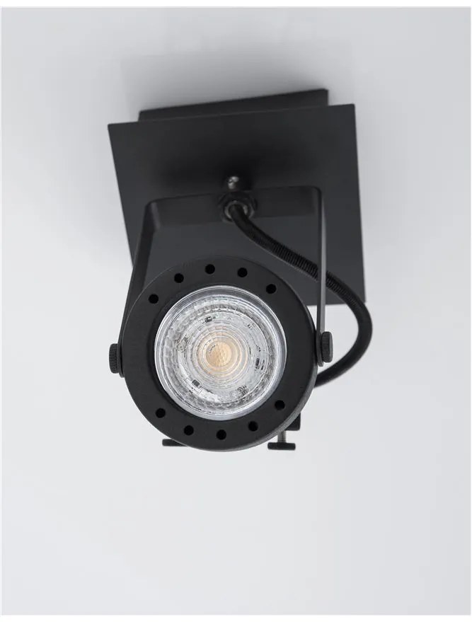 Spot Sandy Black Metal LED GU10 1x10 230 V IP20  L: 10 H: 16 cm