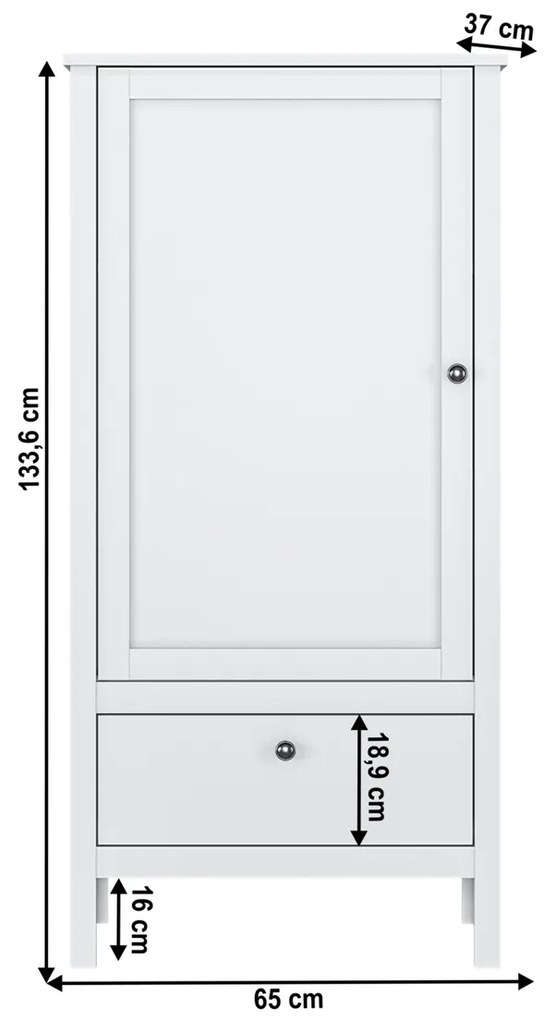 Dulăp OLJE D1S, alb