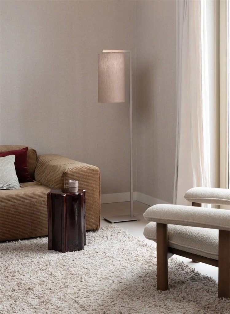 Lampa de podea Boston metal sand abajur in inchis