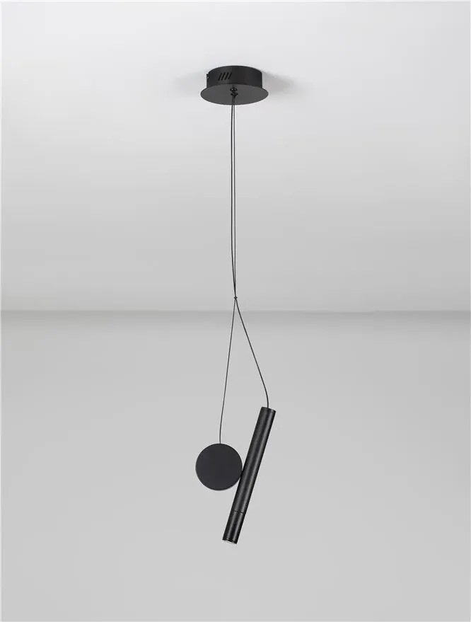 Pendul, Lustra LED design minimalist VERO negru