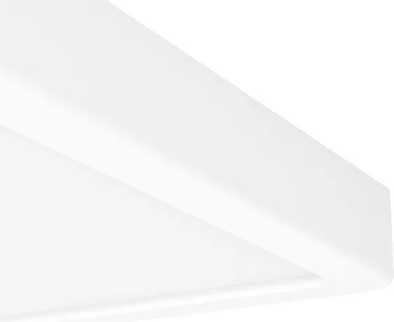 Eglo 901378 - Plafonieră LED RGBW reglabilă cu sticlă fumurie FUEVA-Z LED/10,5W/230V 22x22cm IP44 alb