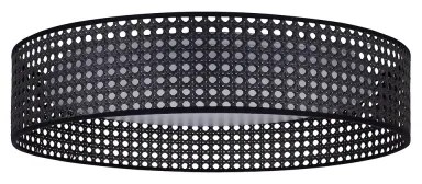 Plafonieră LED ROLLER Duolla RATTAN LED/24W/230V d. 45 cm negru