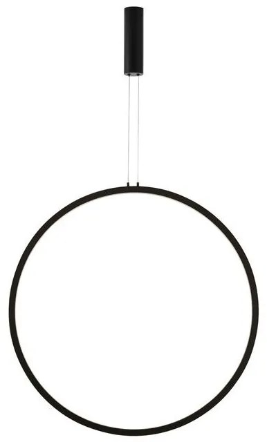 Pendul LED dimabil design modern Change negru 80,7cm