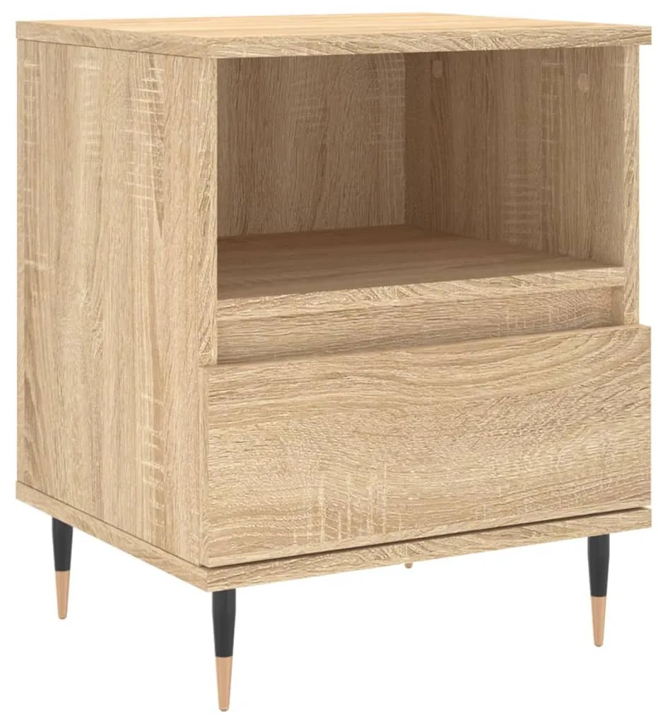 vidaXL Noptieră, stejar sonoma, 40x35x50 cm, lemn compozit