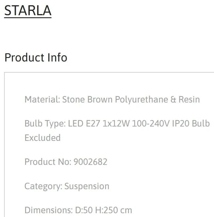 Lustra suspendata design decorativ STARLA NVL-9002682
