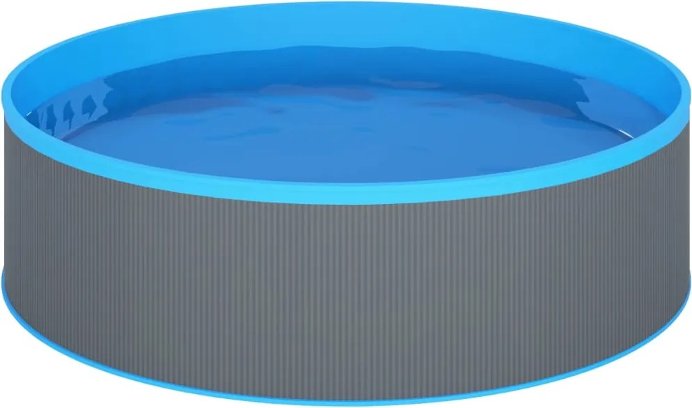 vidaXL Piscină cu valuri, gri, 350x90 cm