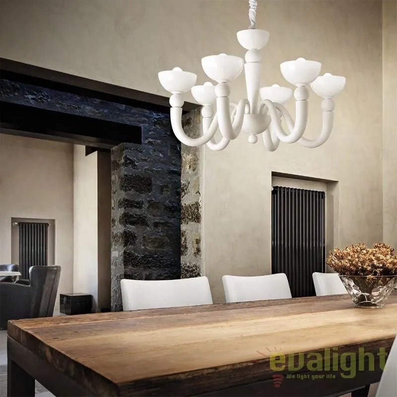 Candelabru elegant cu 8 brate BON BON SP8 BIANCO 094007