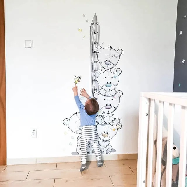 INSPIO Metru de perete pentru copii - Ursuleți