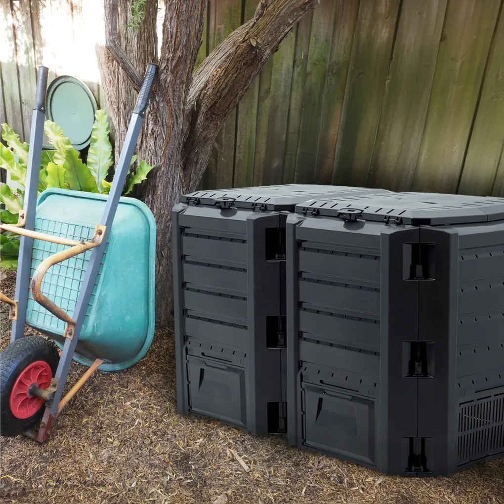 Compostor de grădină - Compogreen 800 l, negru Prosperplast