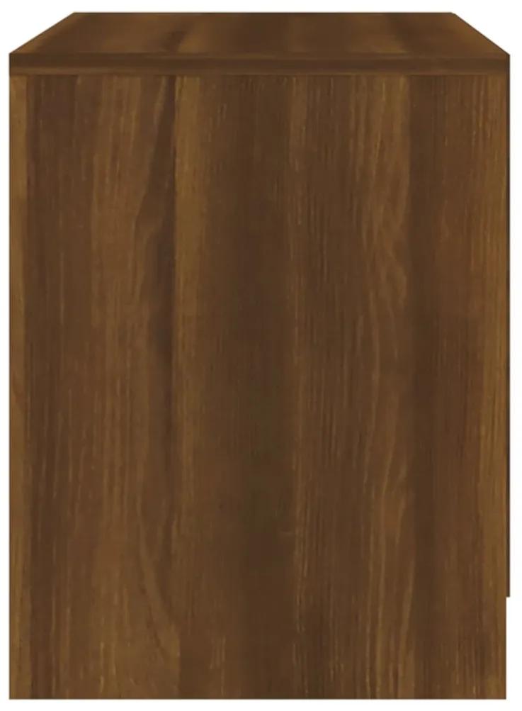 Noptiere, 2 buc., stejar maro, 45x34,5x44,5 cm, PAL 2, Stejar brun