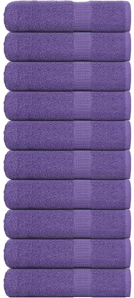 vidaXL Prosoape de baie, FROGN, 10 buc., violet, 100x150 cm, 360 g/m²