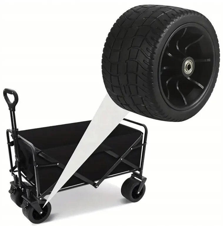 Cărucior de transport pliabil - premium 150 L Portocalie