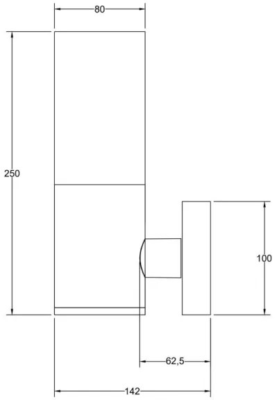Aplică de exterior Maytoni O418WL-01GR WILLIS 1xE27/60W/230V IP54 antracit