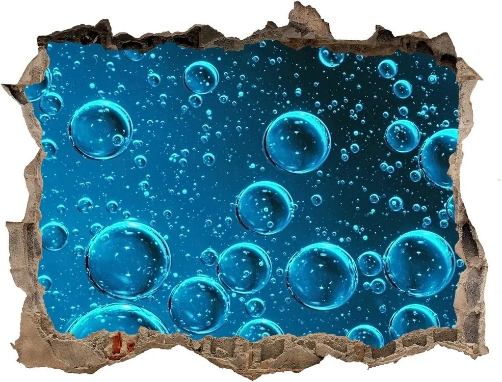 Autocolant 3D gaura cu priveliște Bule sub apă