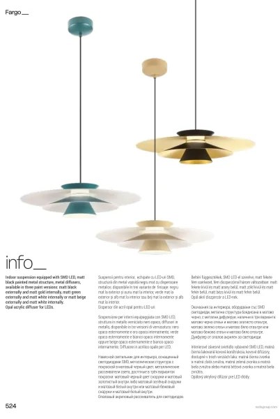 Redo 01-3003 - lustră LED FARGO suspendată pe cablu, 16,5 W, 230 V, diam. 50 cm, bej/alb