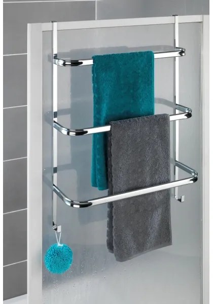 WENKO 24025100 - Suport pentru prosoape IRPINIA, 54,5 x 77,5 cm, crom lucios