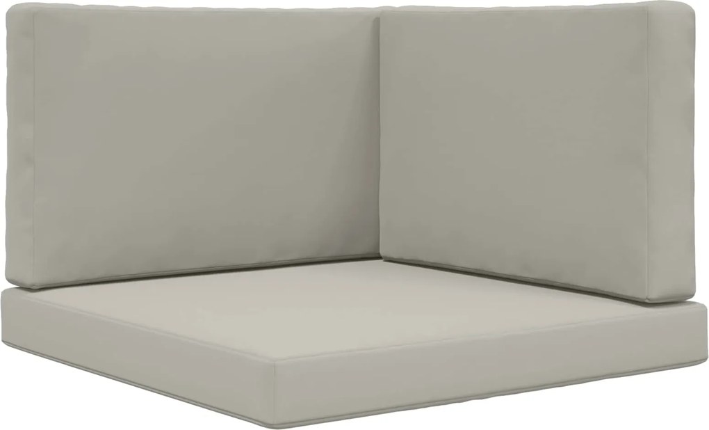 vidaXL Perna pentru canapea de exterior 3 pcs Gri Poliester