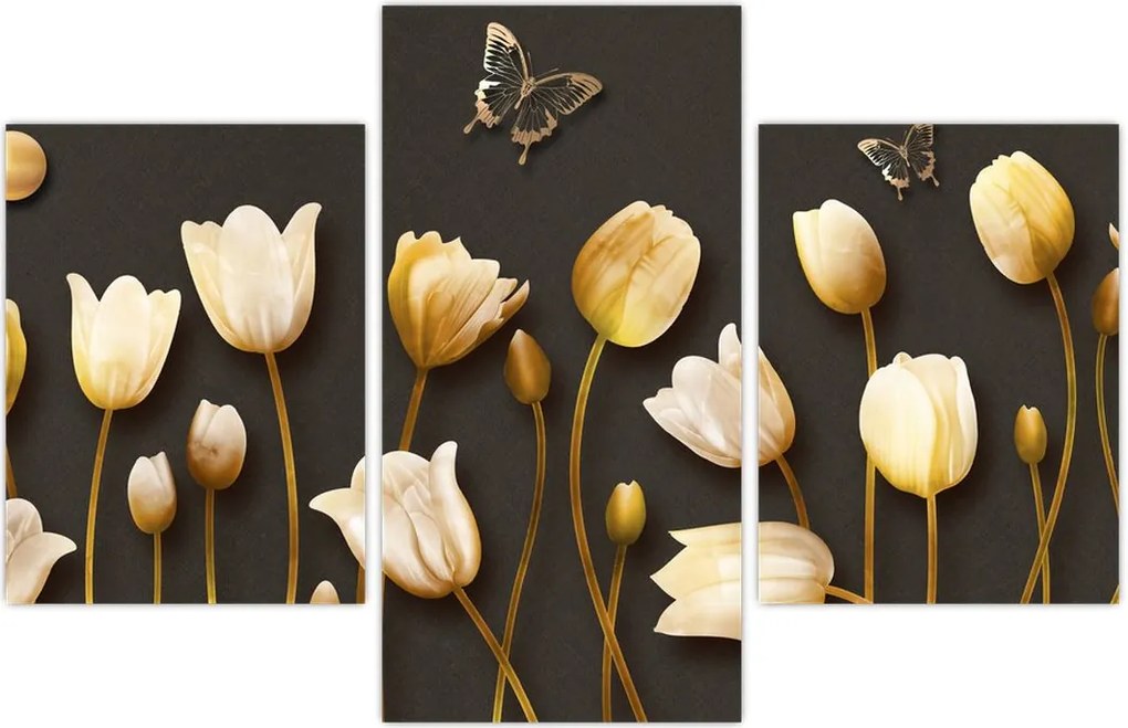 Tablou - Lalele - abstract (90x60 cm)