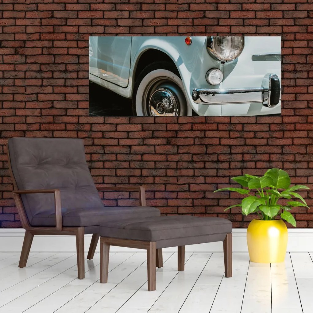 Tablou - mașina retro Fiat (120x50 cm)