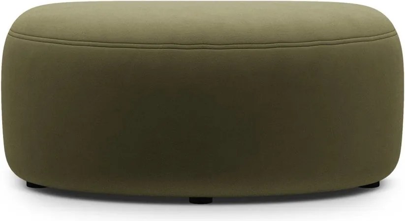 Taburet verde cu tapițerie din catifea Kate – Micadoni