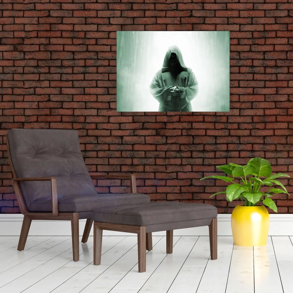 Tablou - Călugăr în întuneric (70x50 cm)