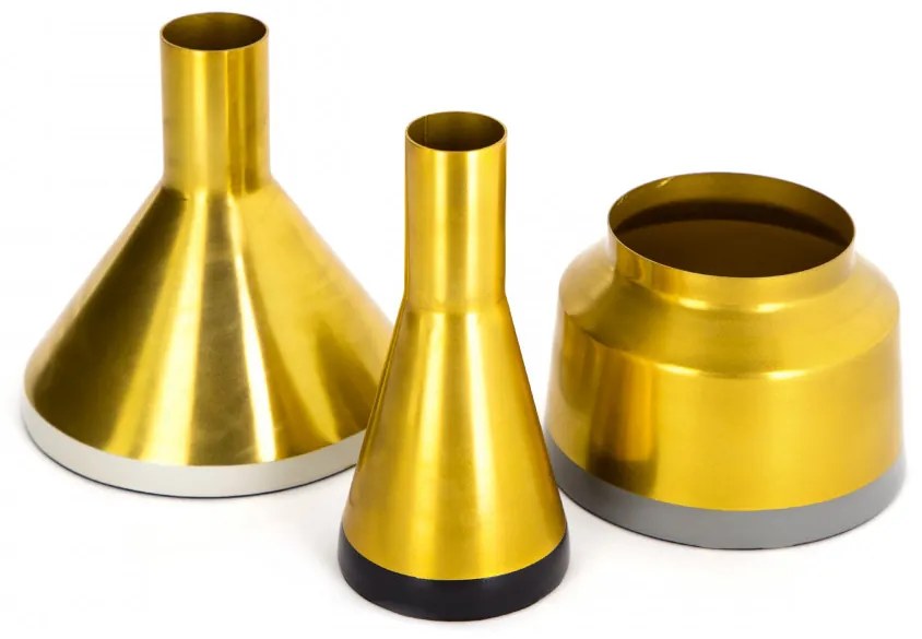 Vaze decorative Set 3 bucati Culture Auriu / Alb / Negru / Gri