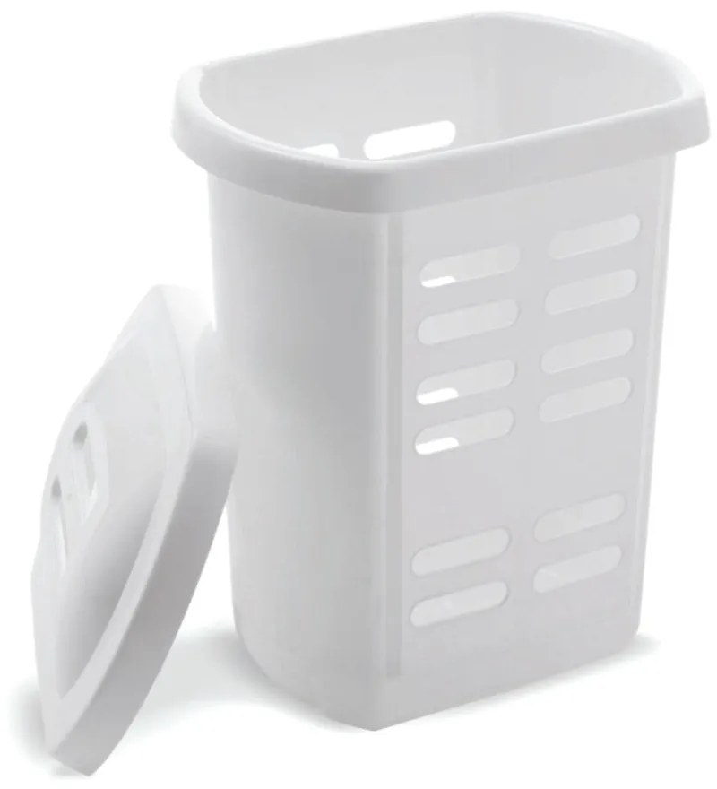 Coș de rufe Addis Linen Hamper White, 60 l, alb