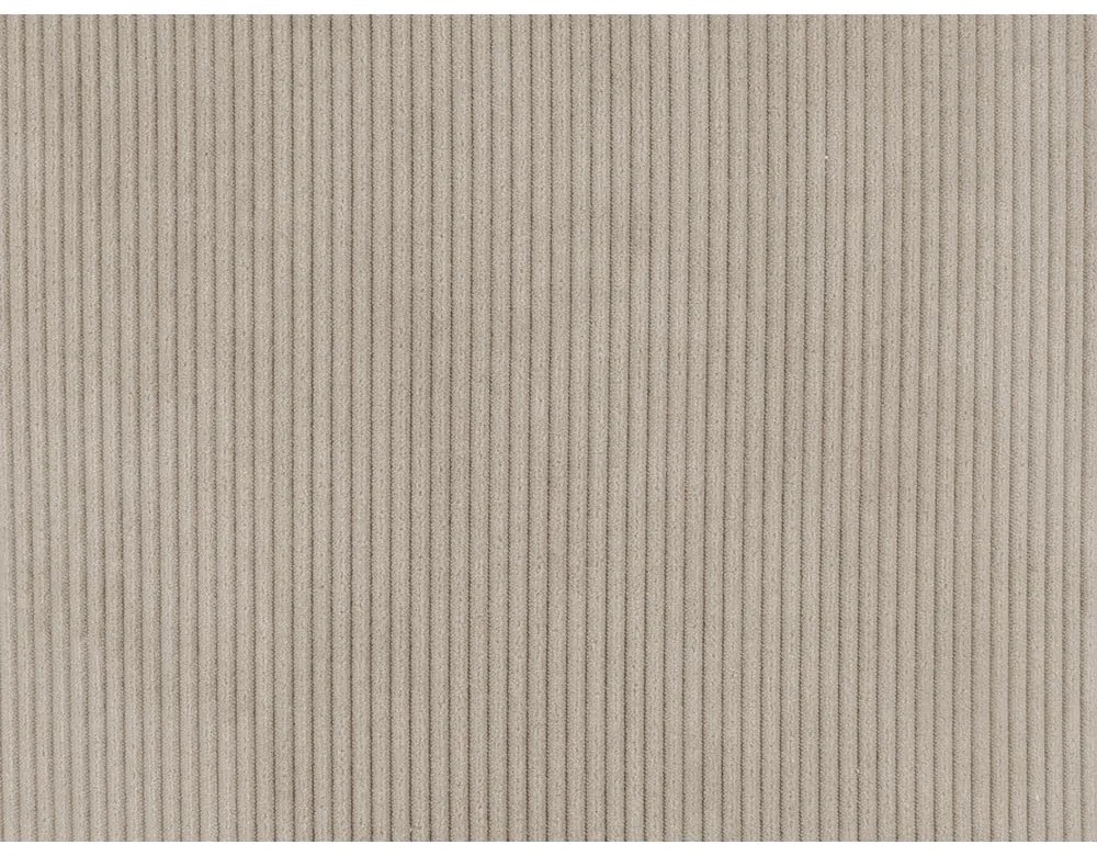 Fotoliu bej cu tapițerie din catifea reiată Vigor – Leitmotiv